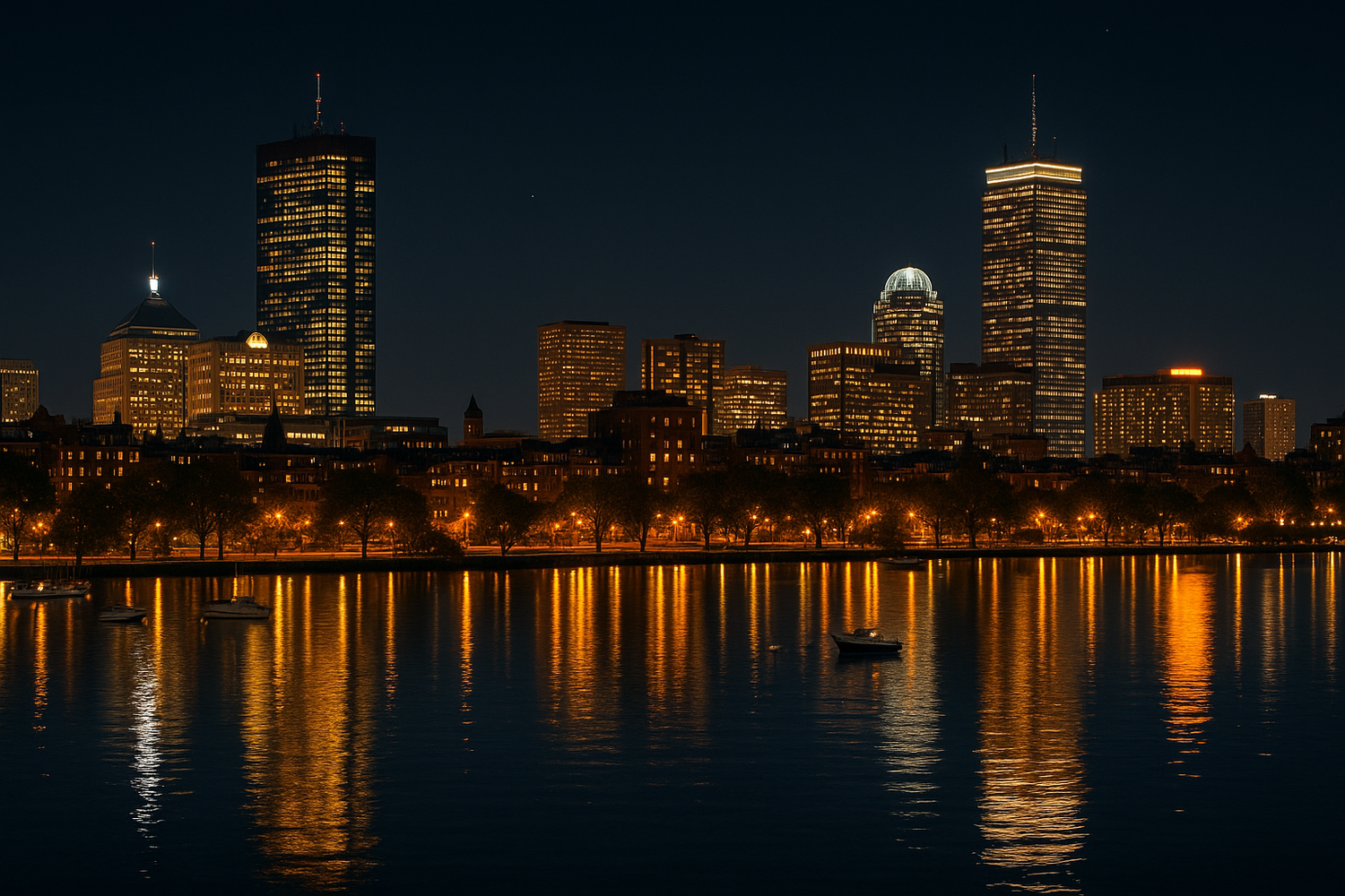 Boston at Night